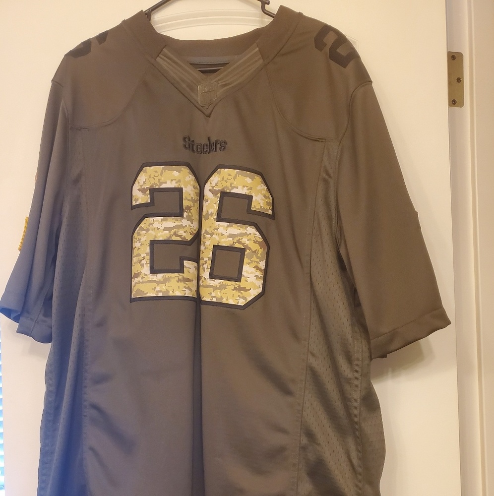 Mens salute to service Jersey Steelers leveon bell